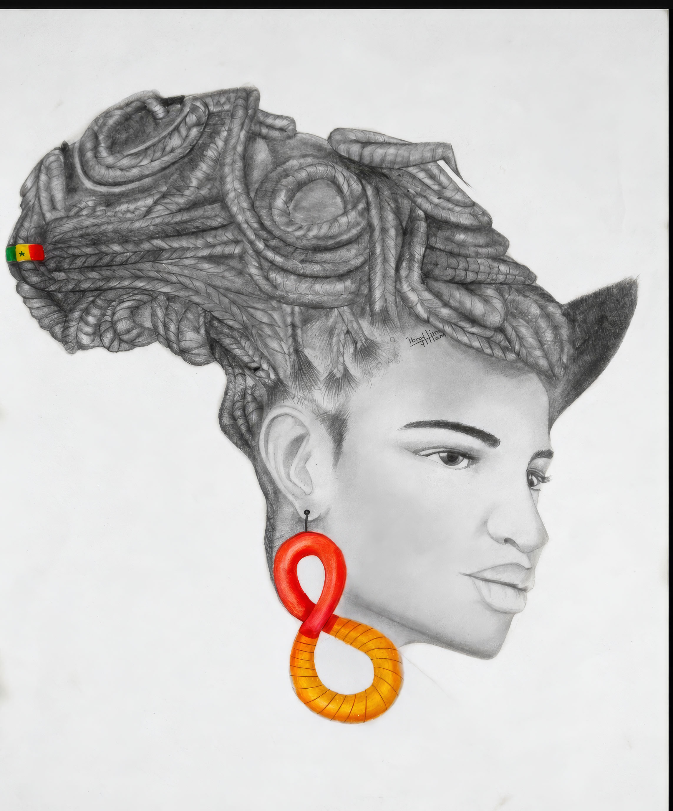 African Woman Queen by Ibrahima Thiam